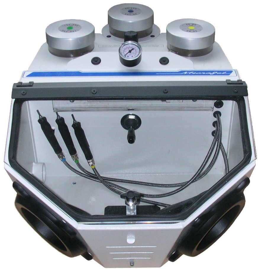 microjet2  双缸体台式喷砂机